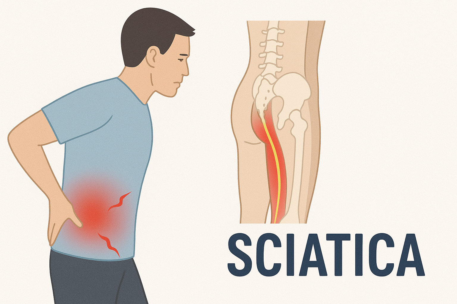 Doctor treating patient - Sciatica